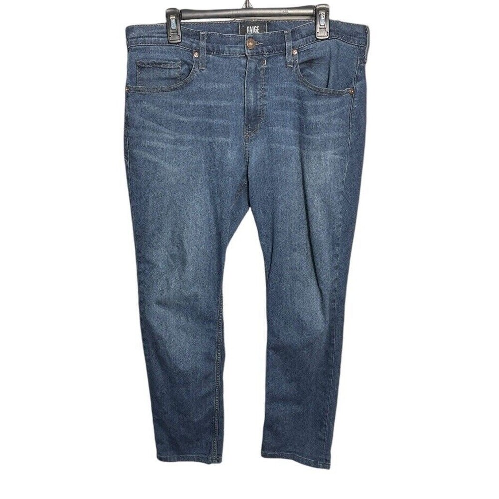 Paige Federal Men’s Jeans Size 34 Hemmed Distressed